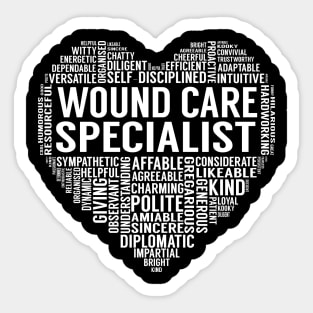 Wound Care Specialist Heart Sticker